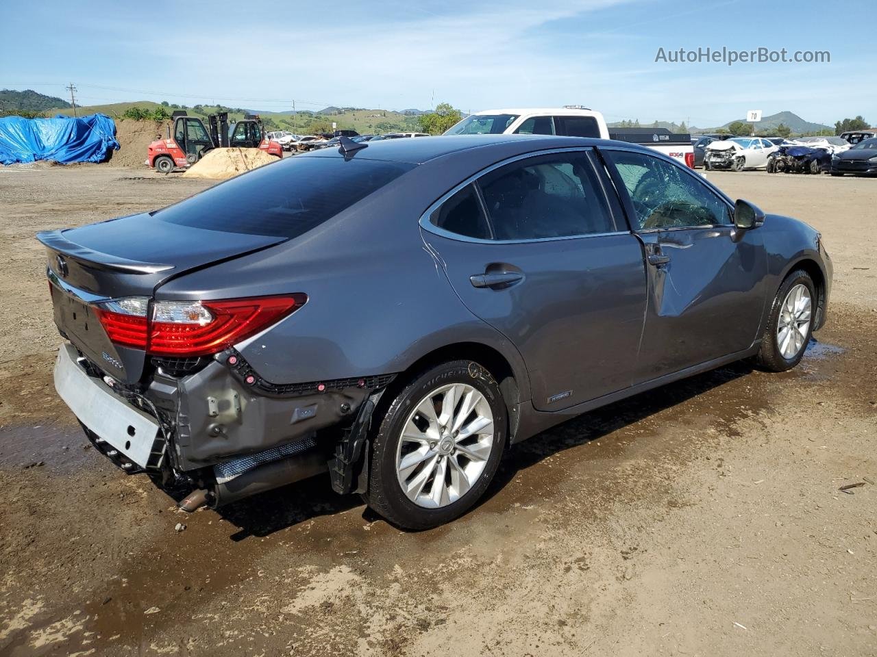 2014 Lexus Es 300h Gray vin: JTHBW1GGXE2050740