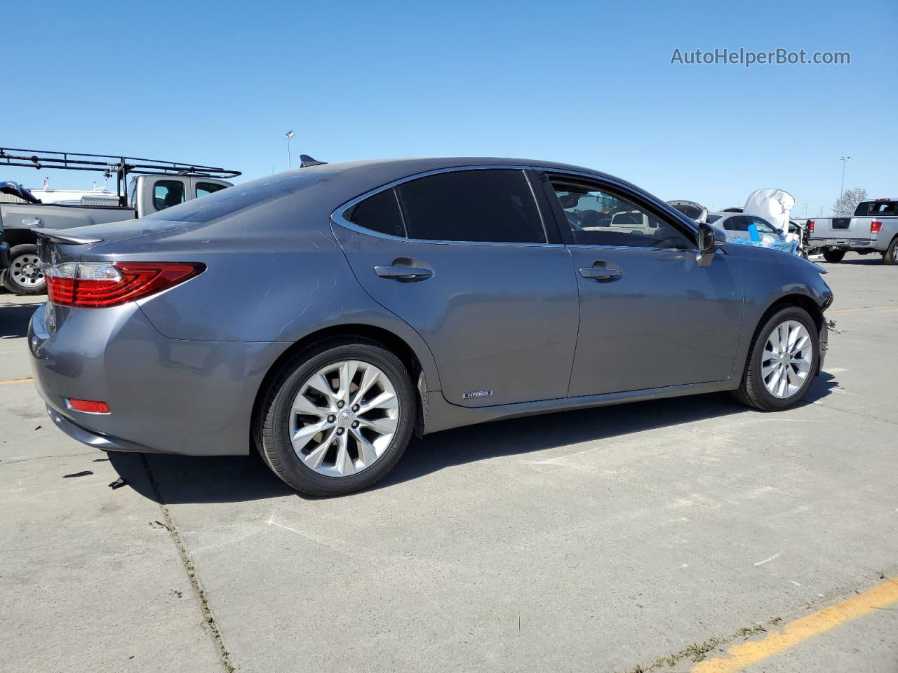 2014 Lexus Es 300h Gray vin: JTHBW1GGXE2054254