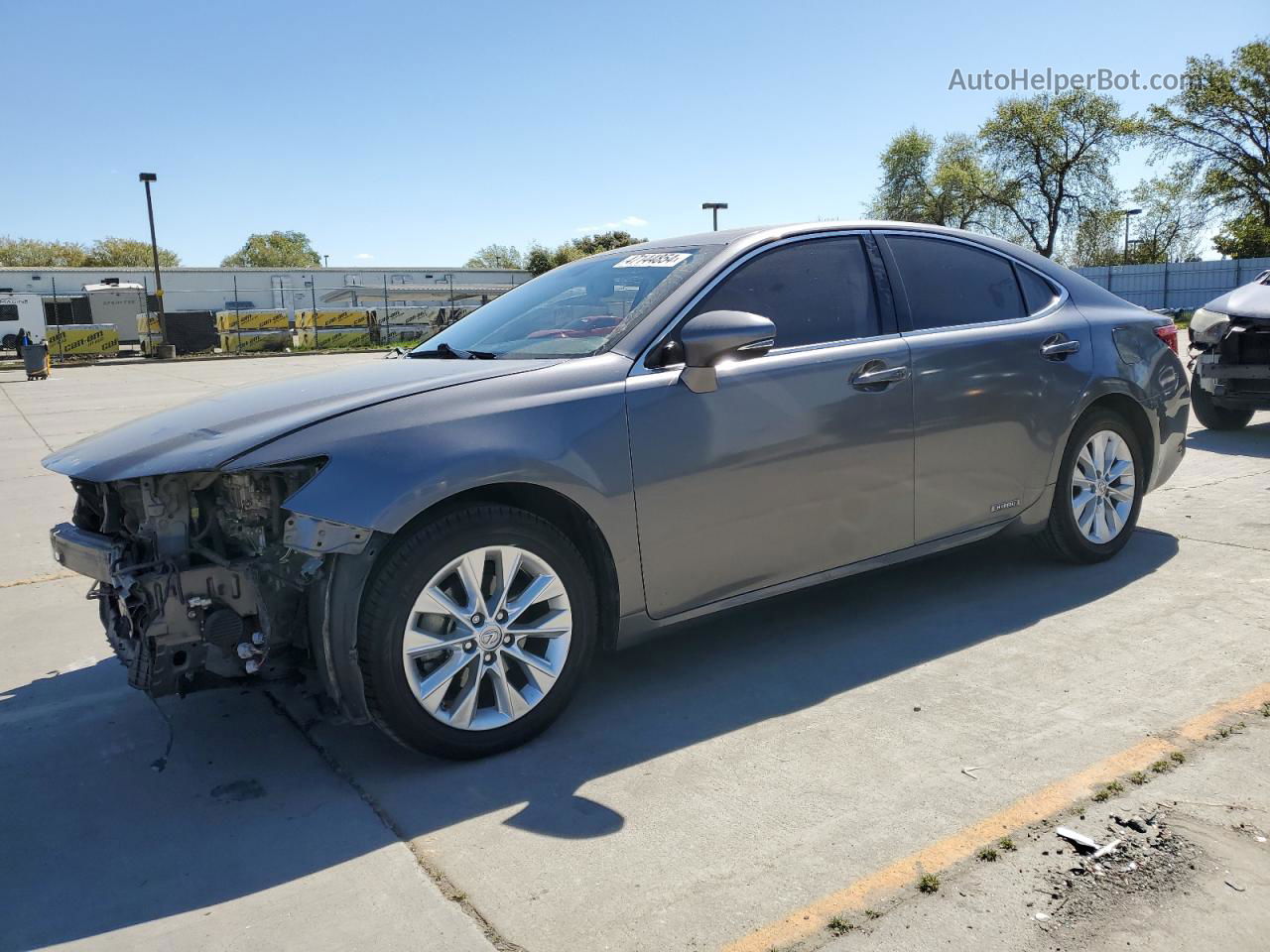 2014 Lexus Es 300h Gray vin: JTHBW1GGXE2054254