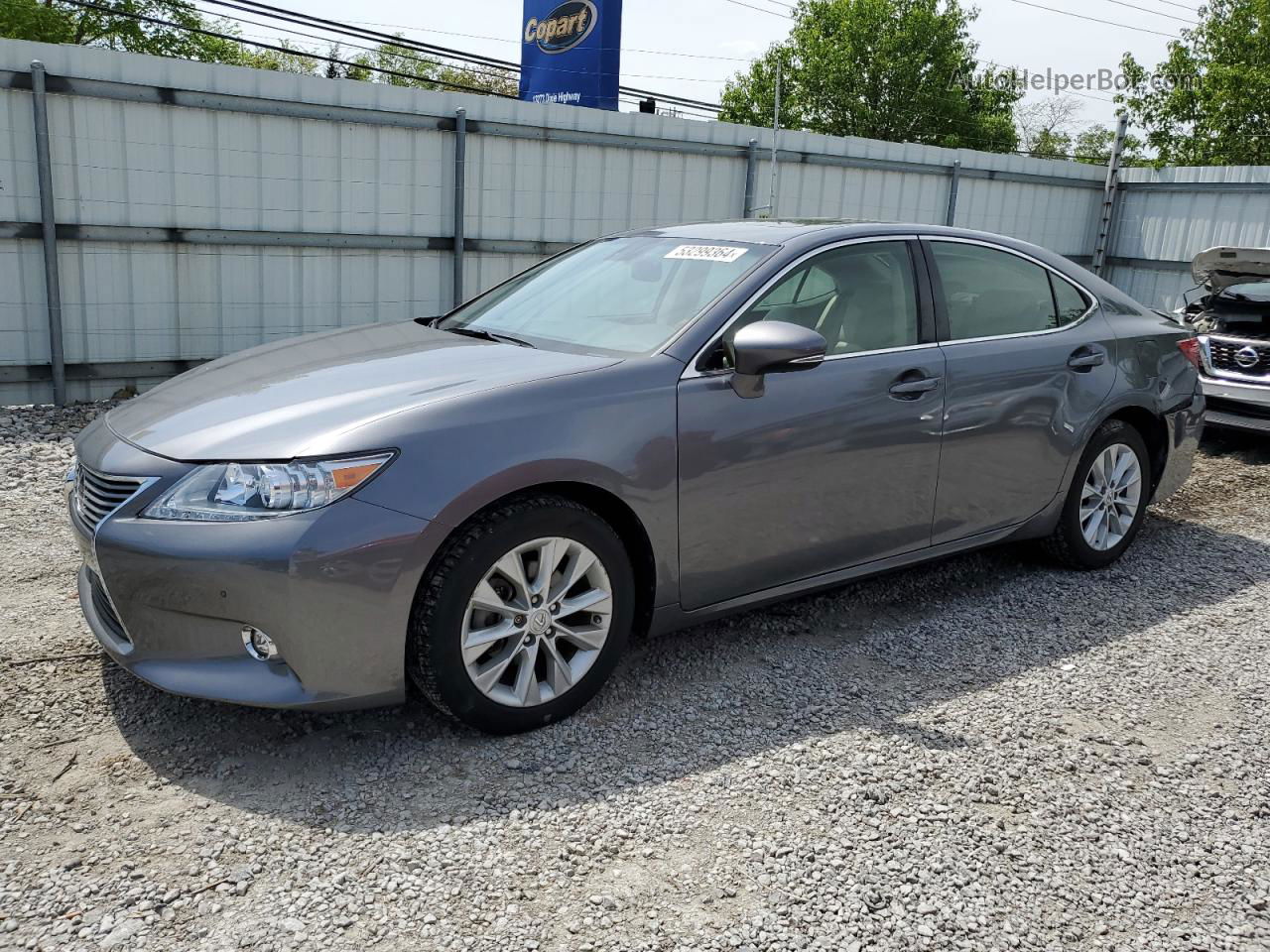 2014 Lexus Es 300h Gray vin: JTHBW1GGXE2070888