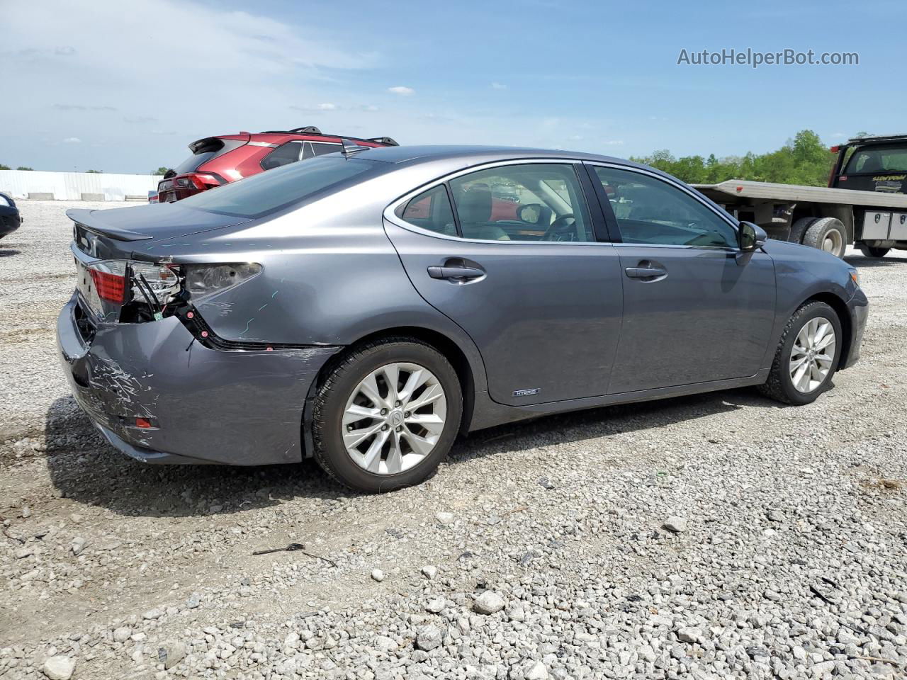 2014 Lexus Es 300h Gray vin: JTHBW1GGXE2070888