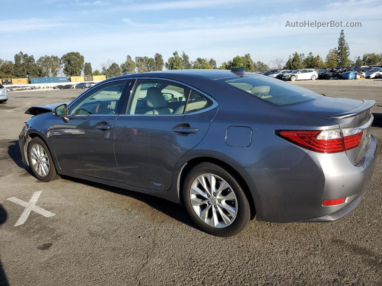 2015 Lexus Es 300h Gray vin: JTHBW1GGXF2091323