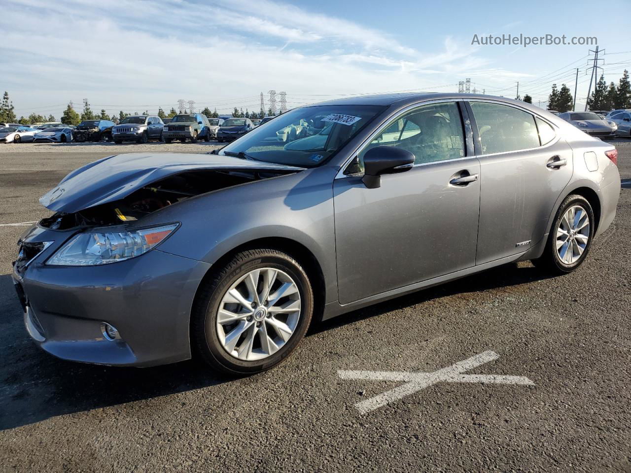 2015 Lexus Es 300h Gray vin: JTHBW1GGXF2091323