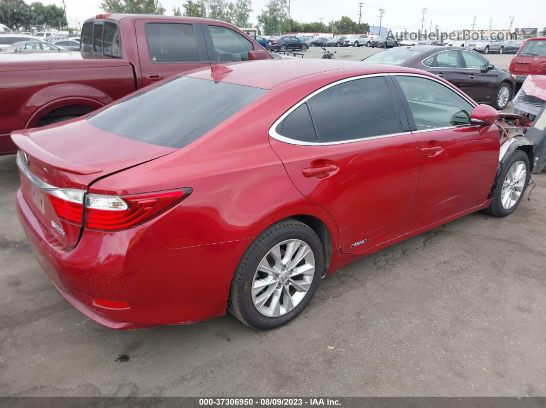 2015 Lexus Es 300h Hybrid Red vin: JTHBW1GGXF2099180