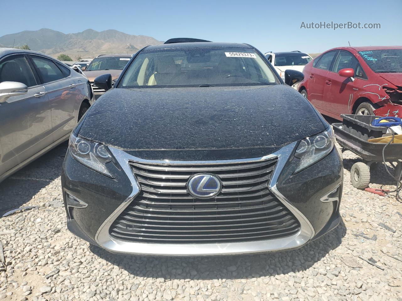 2016 Lexus Es 300h Black vin: JTHBW1GGXG2104332