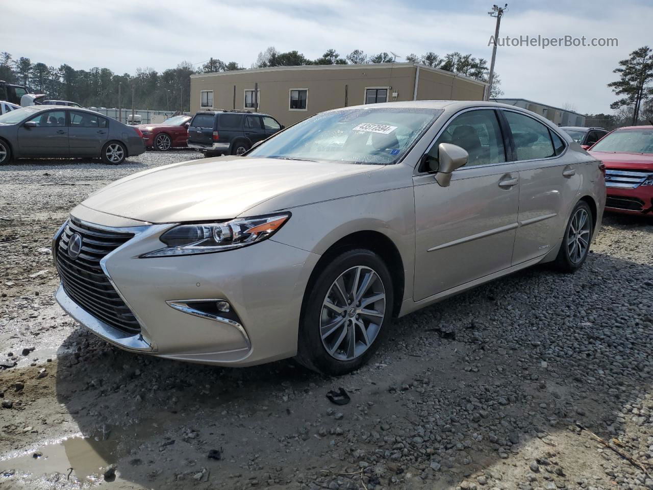 2017 Lexus Es 300h Бежевый vin: JTHBW1GGXH2138143