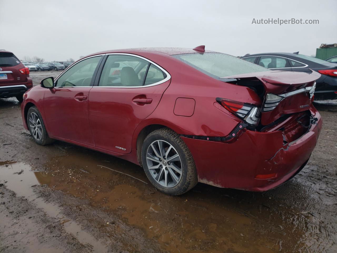 2017 Lexus Es 300h Red vin: JTHBW1GGXH2143665