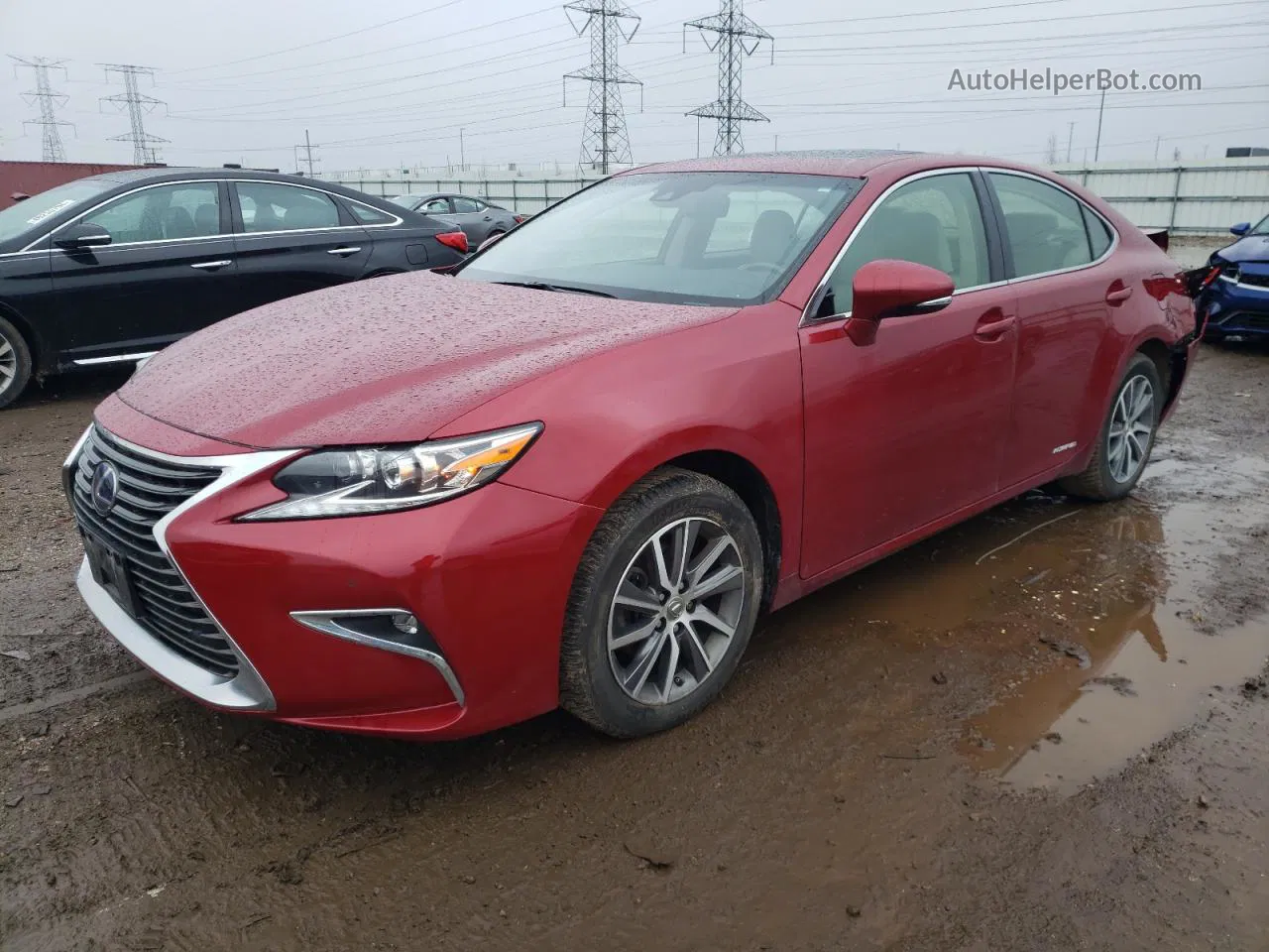 2017 Lexus Es 300h Red vin: JTHBW1GGXH2143665