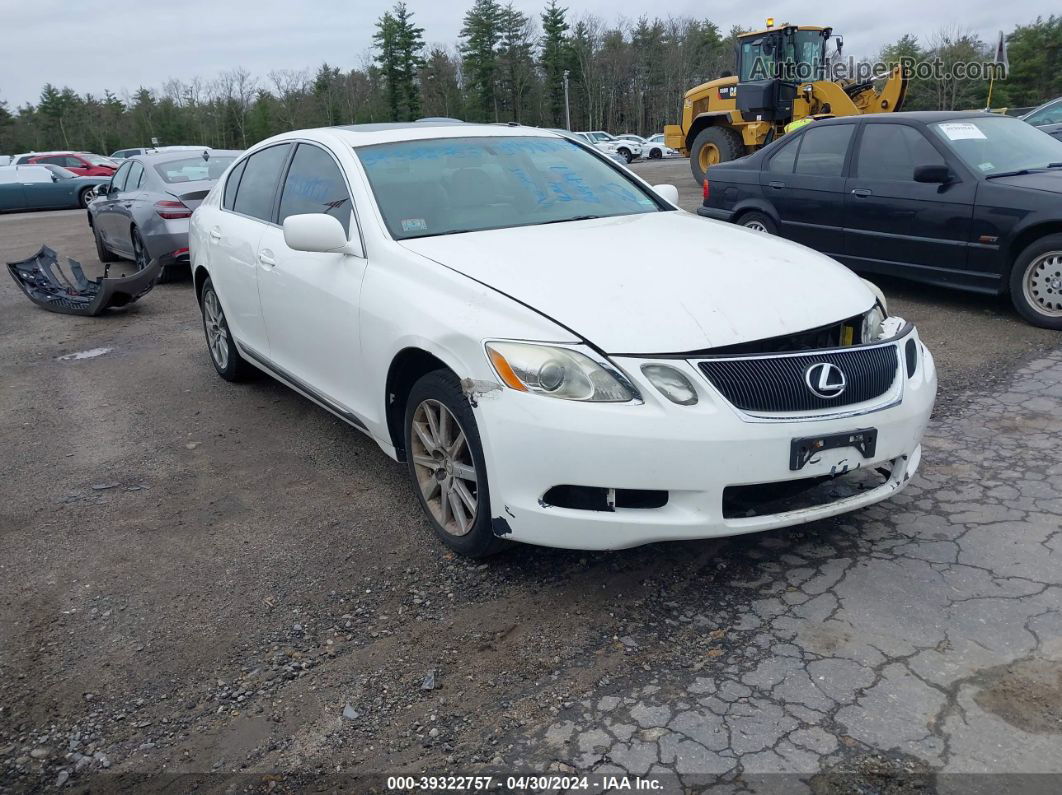 2006 Lexus Gs 300   White vin: JTHCH96S960005367