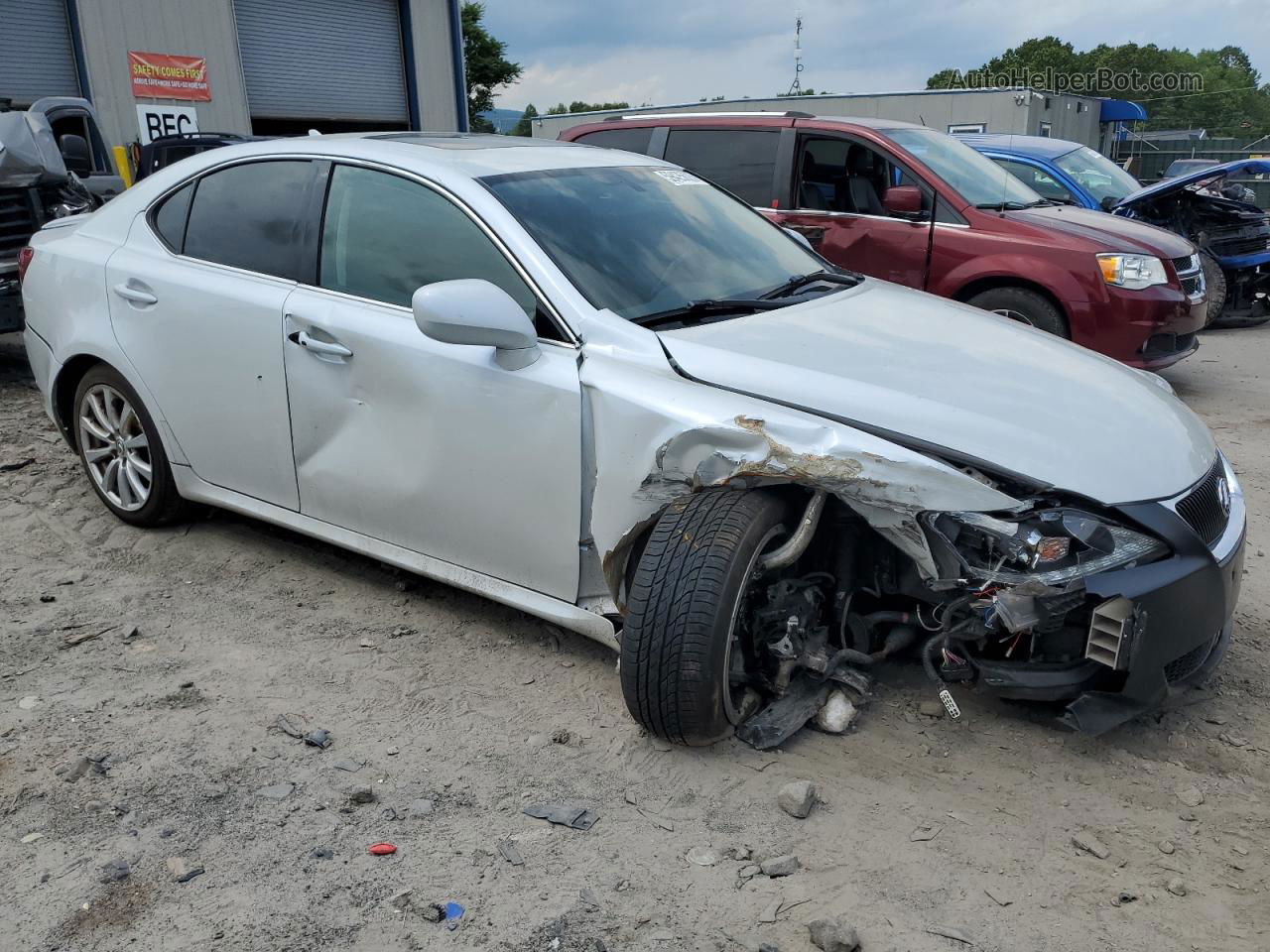 2007 Lexus Is 250 White vin: JTHCK262072013825