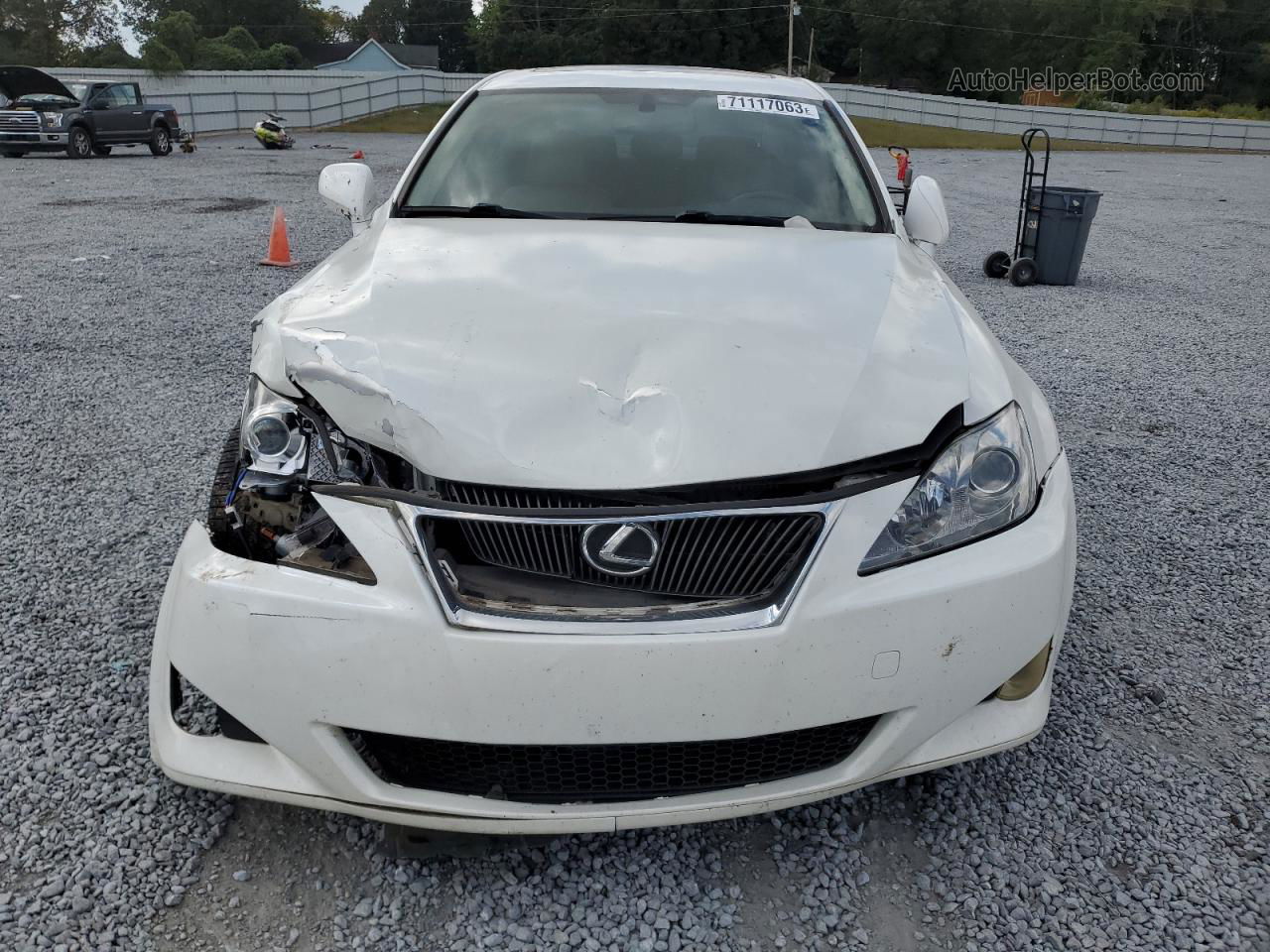 2007 Lexus Is 250 White vin: JTHCK262075013287