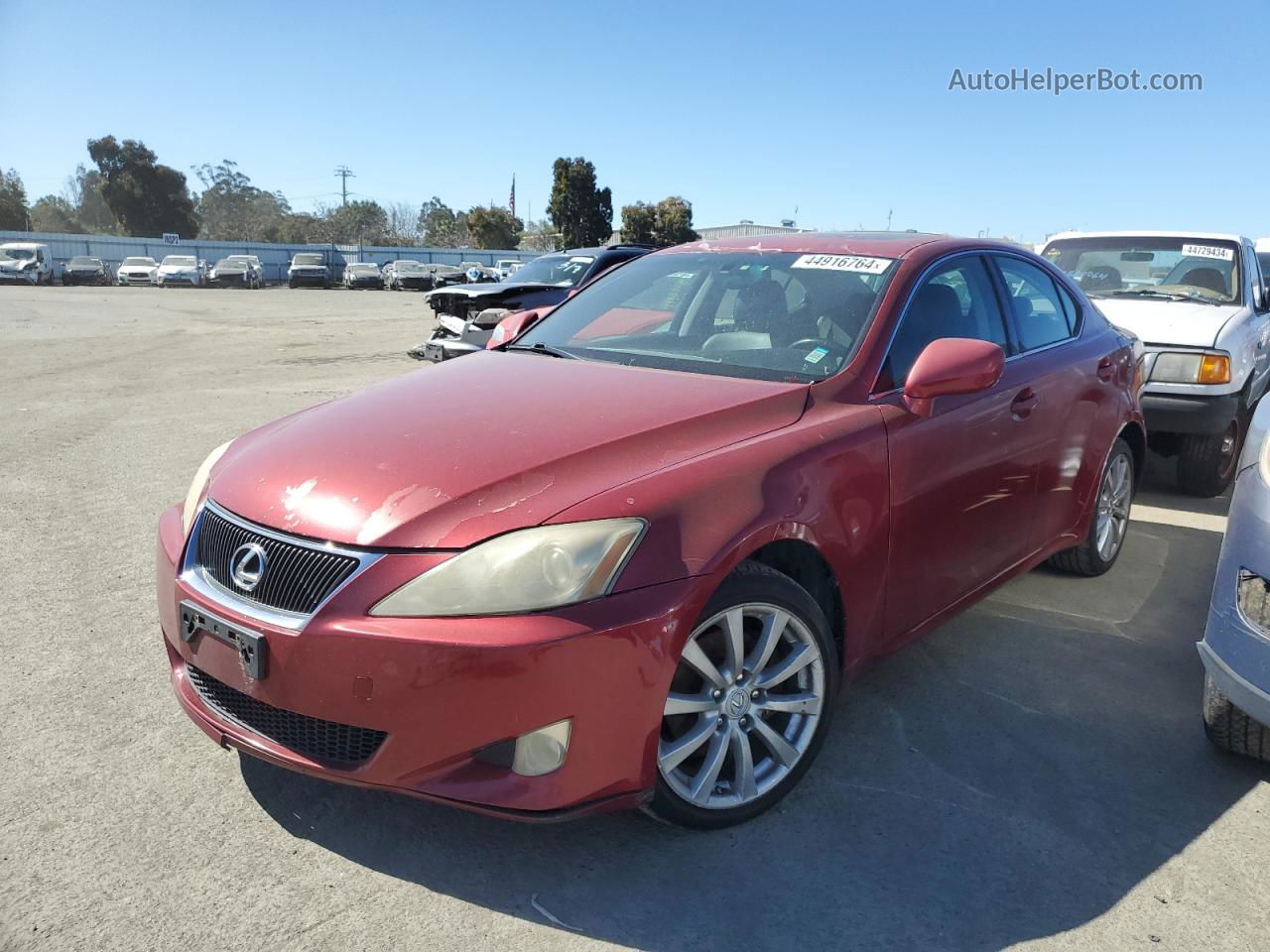 2007 Lexus Is 250 Red vin: JTHCK262272011848