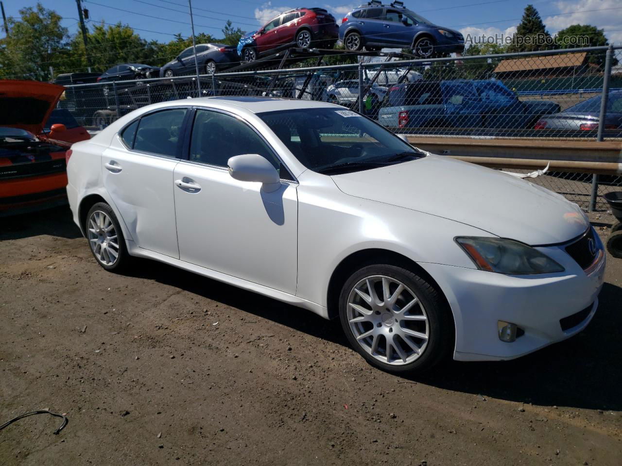 2007 Lexus Is 250 White vin: JTHCK262272014989