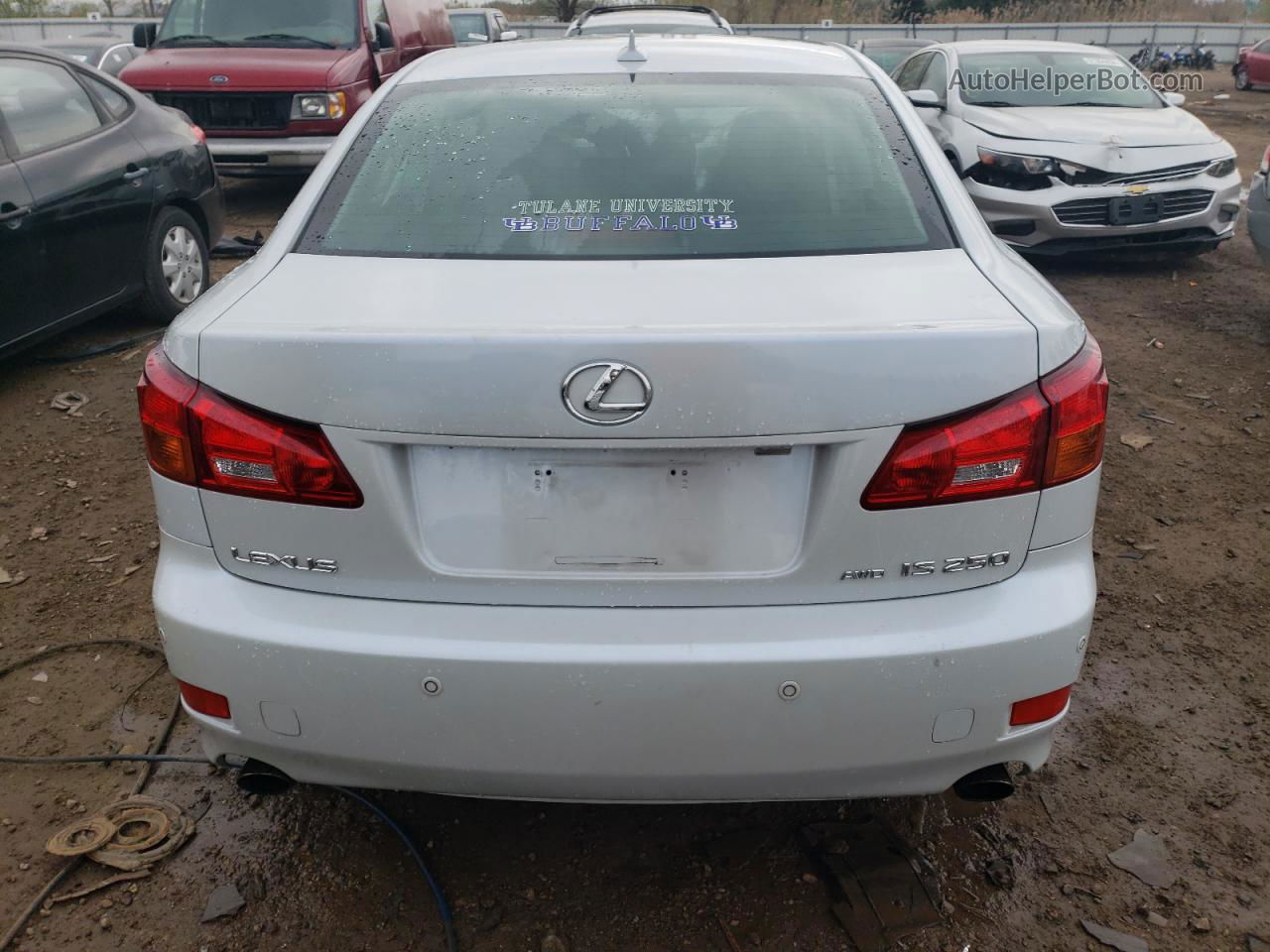 2007 Lexus Is 250 White vin: JTHCK262275007927