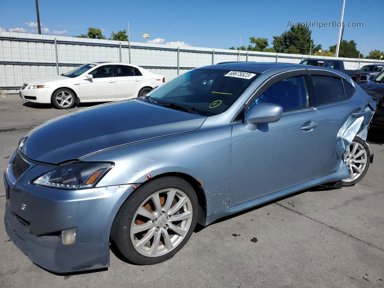 2007 Lexus Is 250 Blue vin: JTHCK262275010410