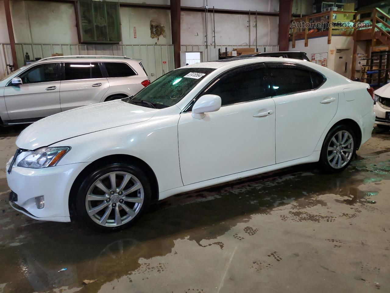 2007 Lexus Is 250 White vin: JTHCK262372010272