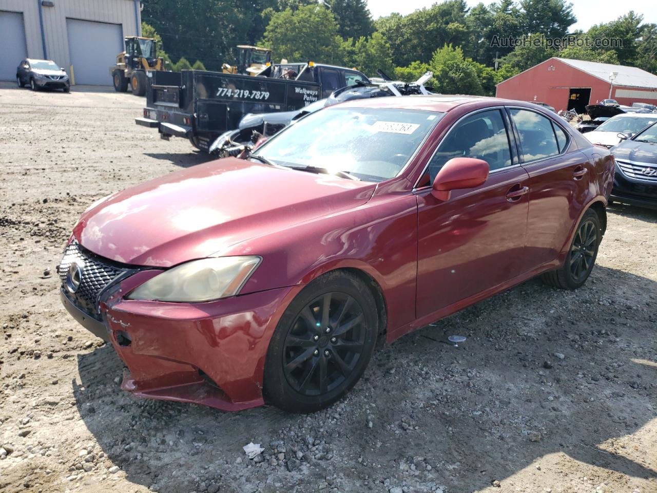 2007 Lexus Is 250 Maroon vin: JTHCK262375008195