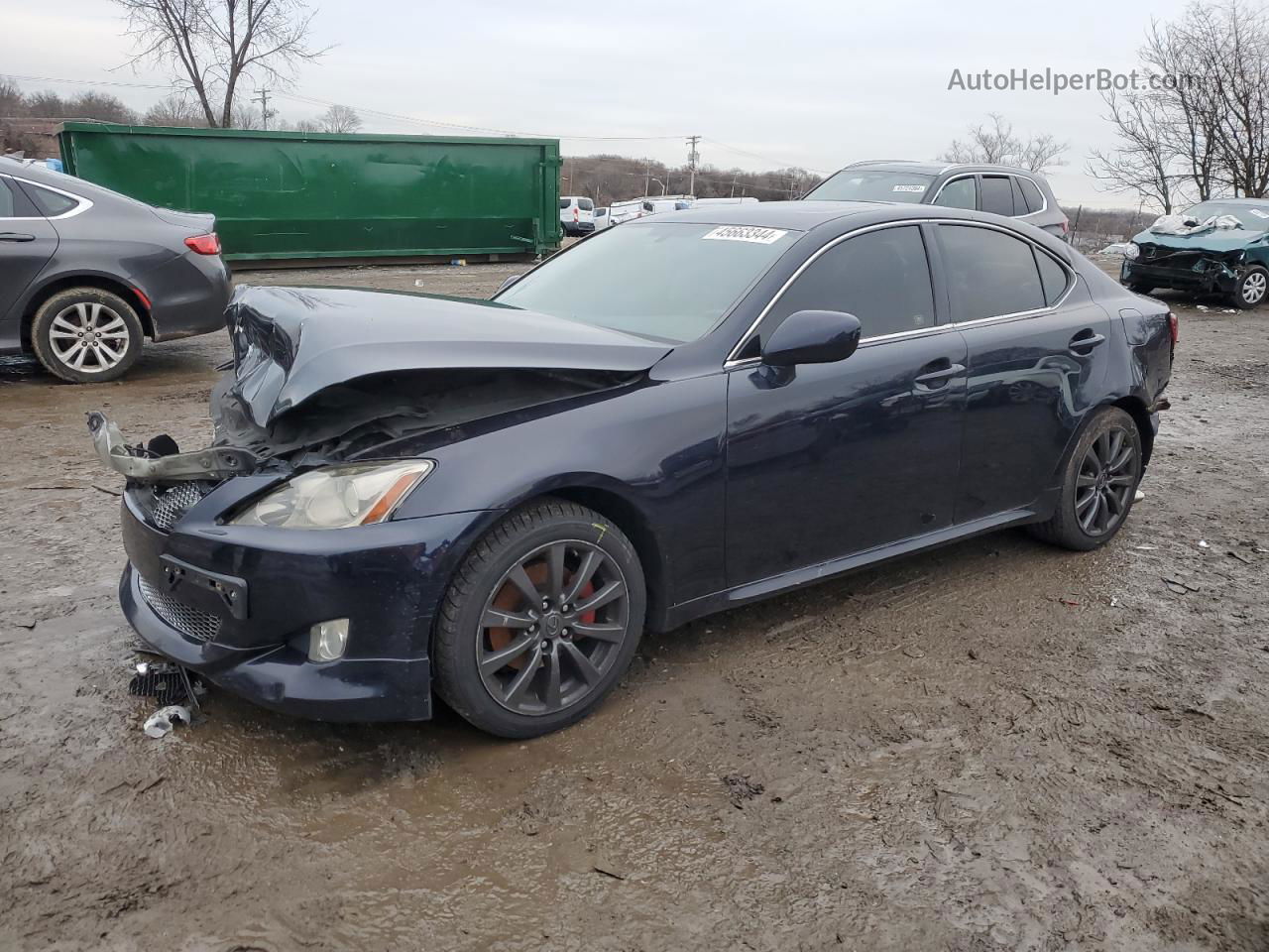 2007 Lexus Is 250 Blue vin: JTHCK262375010092