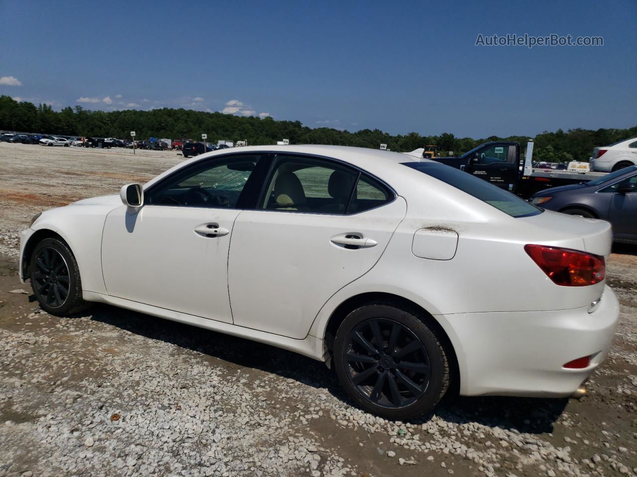 2007 Lexus Is 250 White vin: JTHCK262375015003