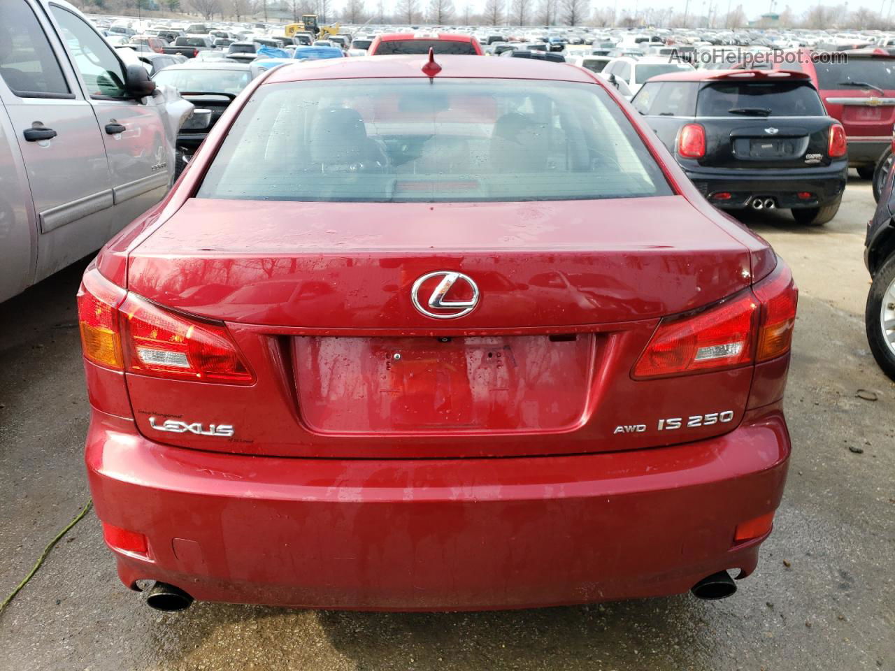 2007 Lexus Is 250 Red vin: JTHCK262472018624