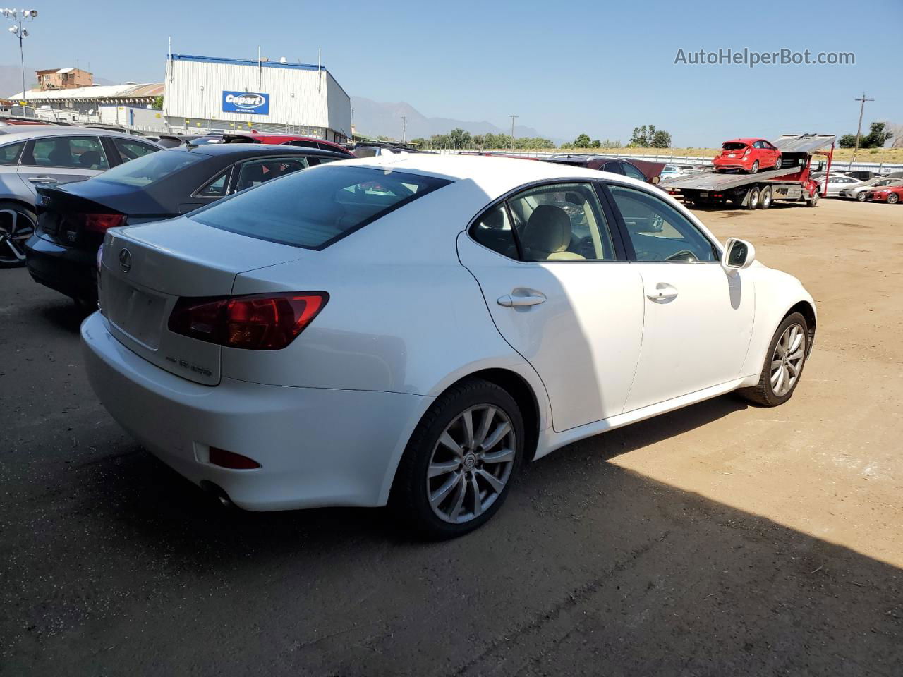 2007 Lexus Is 250 White vin: JTHCK262475013423