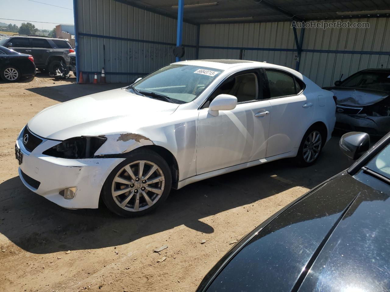 2007 Lexus Is 250 White vin: JTHCK262475013423