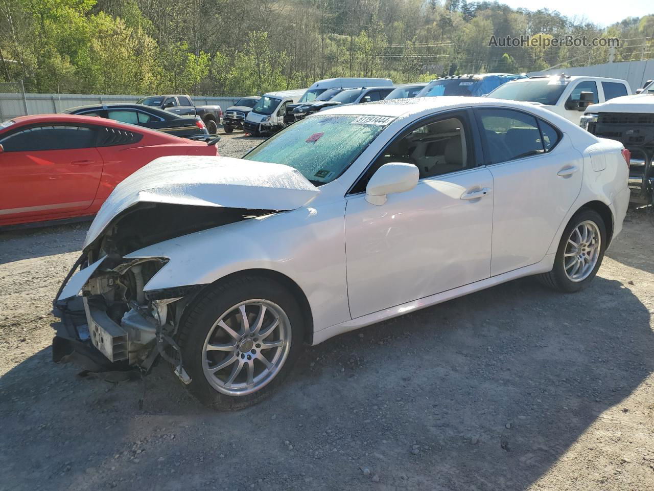 2007 Lexus Is 250 White vin: JTHCK262572016901