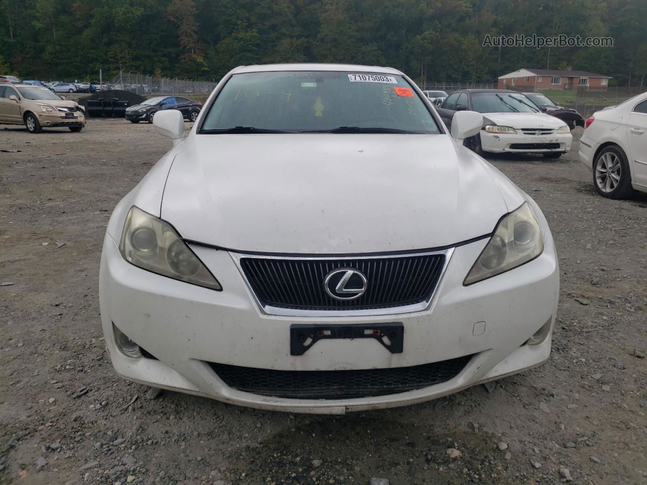 2007 Lexus Is 250 Белый vin: JTHCK262572018096