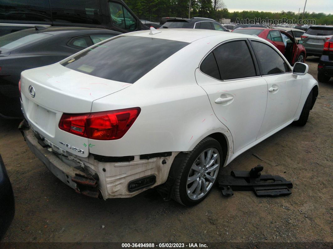 2007 Lexus Is 250   Белый vin: JTHCK262672010962