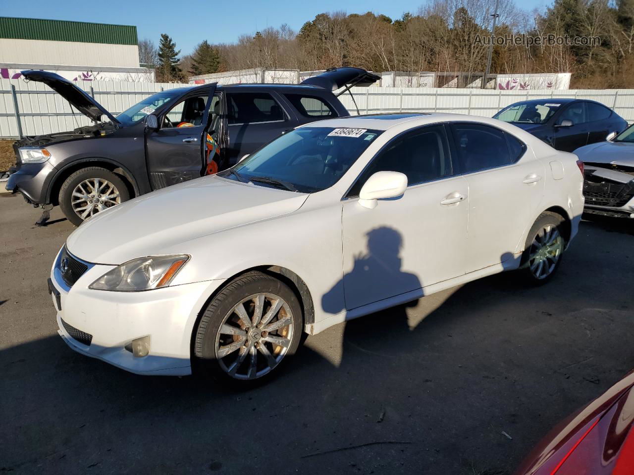 2007 Lexus Is 250 White vin: JTHCK262672015160