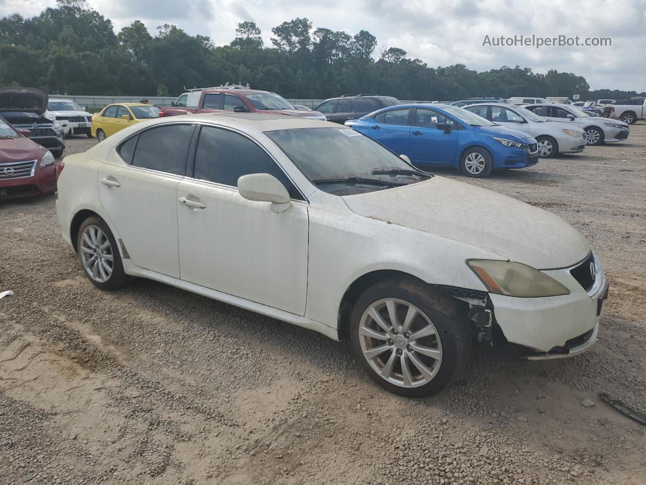 2007 Lexus Is 250 White vin: JTHCK262675014850