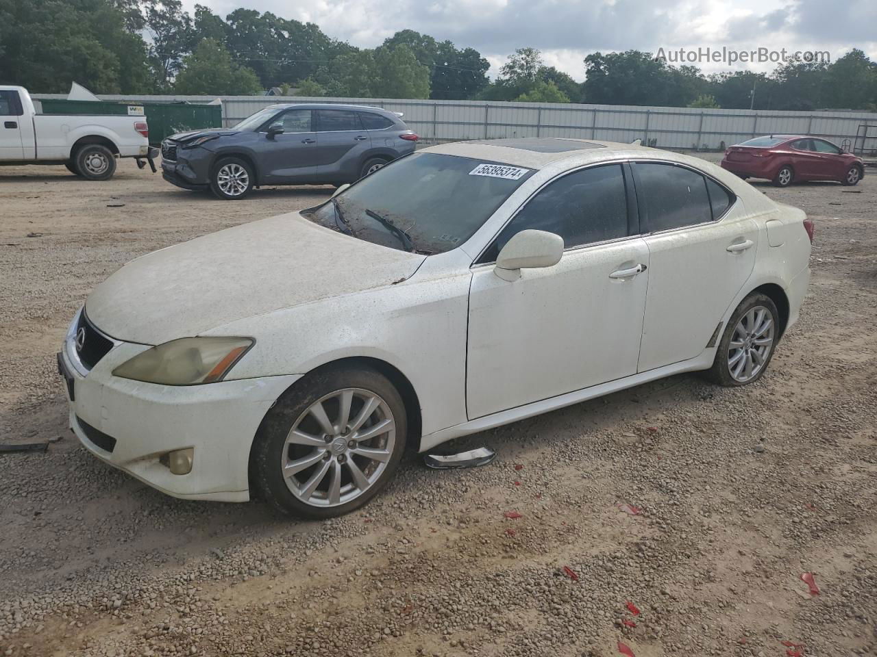 2007 Lexus Is 250 White vin: JTHCK262675014850