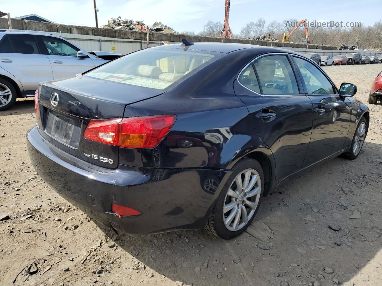 2007 Lexus Is 250 Blue vin: JTHCK262772016463