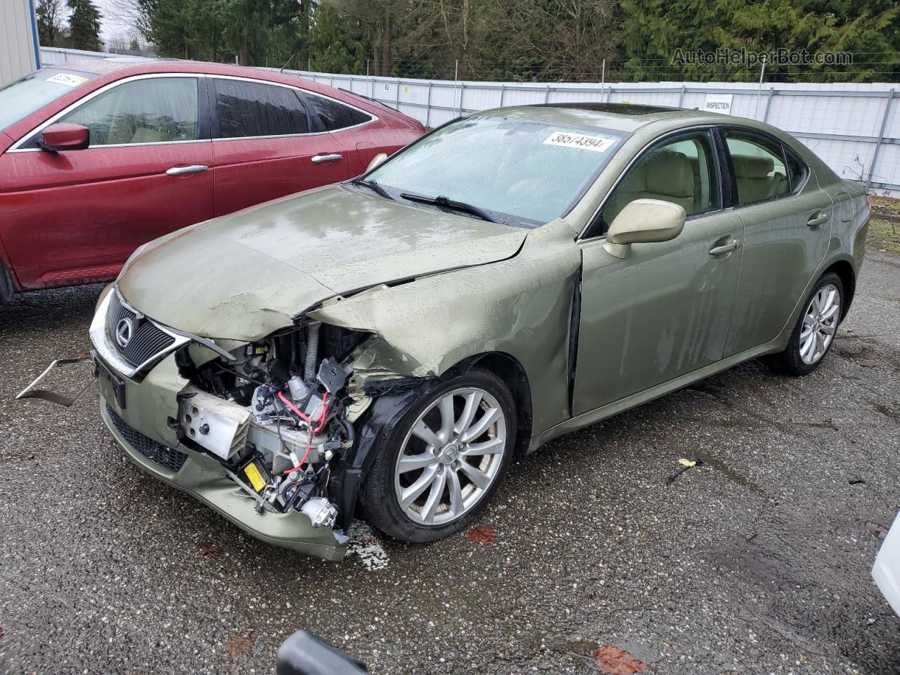 2007 Lexus Is 250 Green vin: JTHCK262775014341