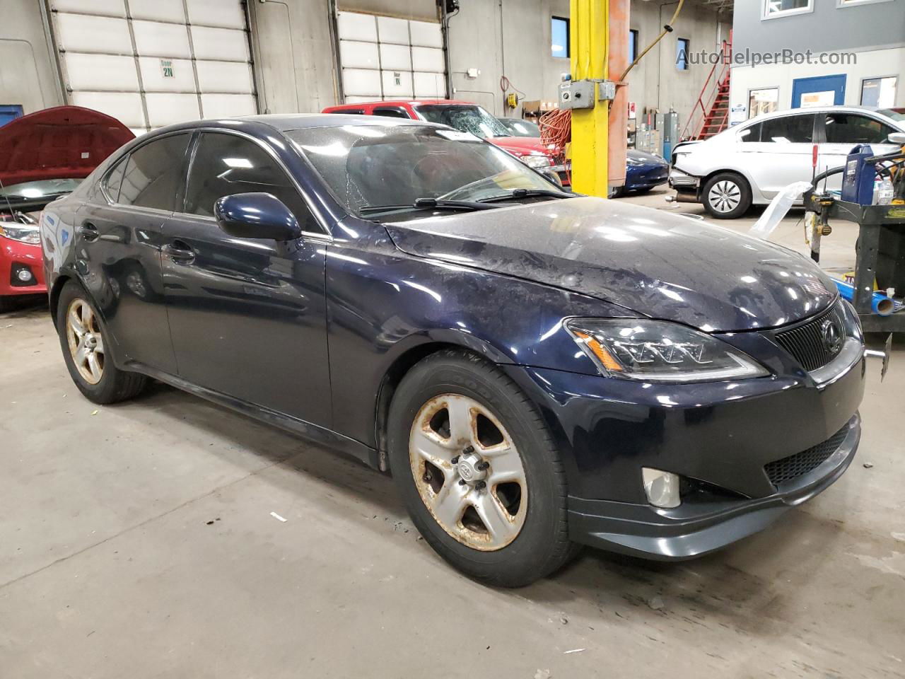 2007 Lexus Is 250 Blue vin: JTHCK262872012261