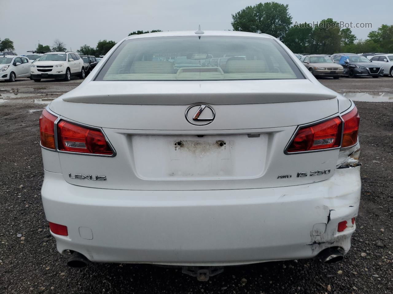 2007 Lexus Is 250 Белый vin: JTHCK262975014230