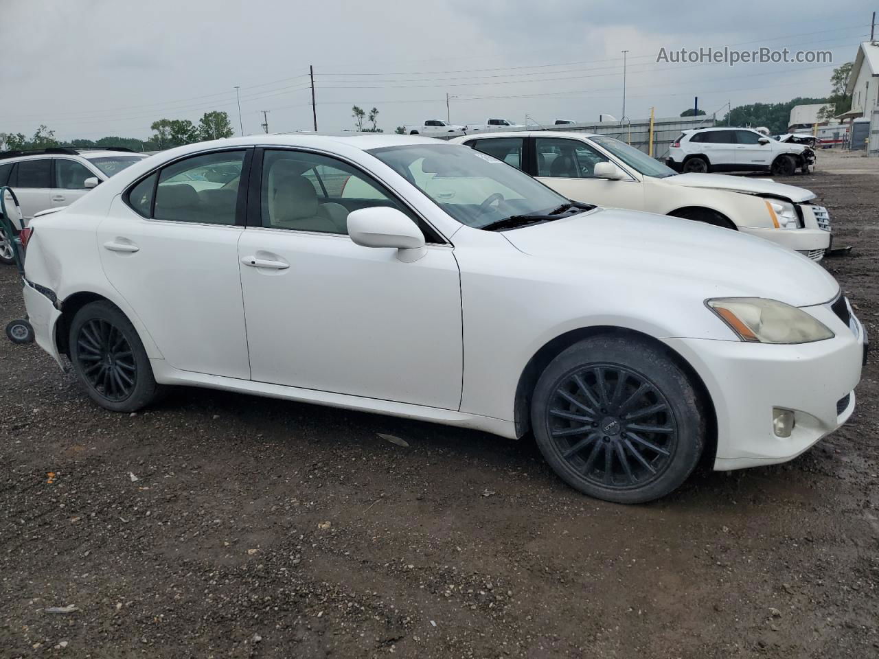 2007 Lexus Is 250 White vin: JTHCK262975014230