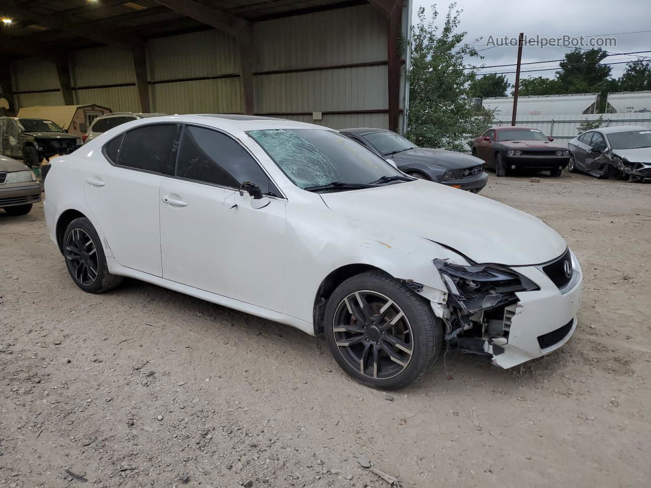 2007 Lexus Is 250 White vin: JTHCK262X72009829