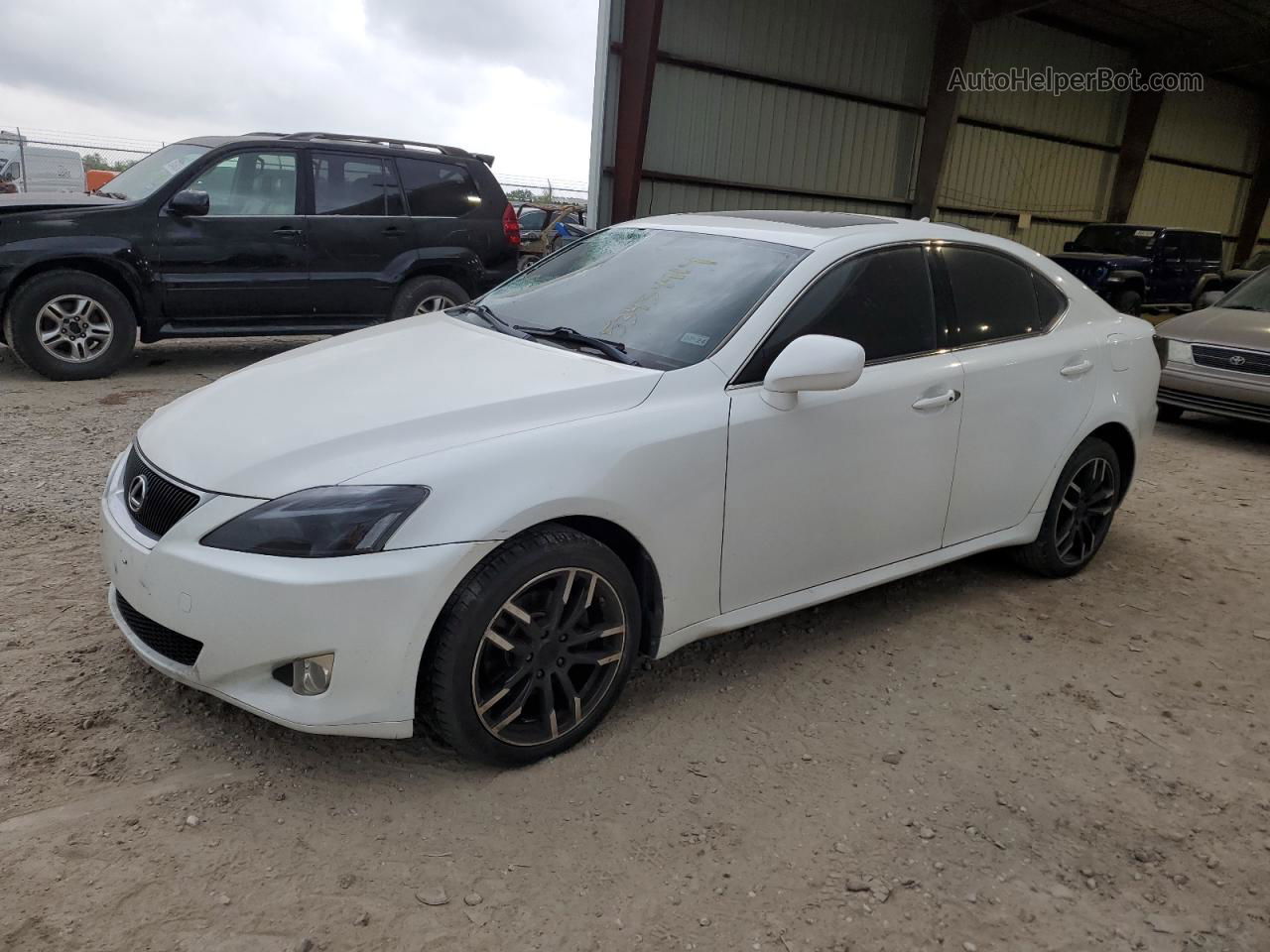 2007 Lexus Is 250 White vin: JTHCK262X72009829