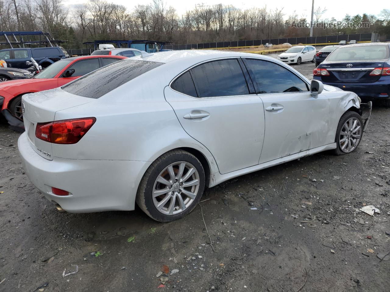 2007 Lexus Is 250 White vin: JTHCK262X72013699