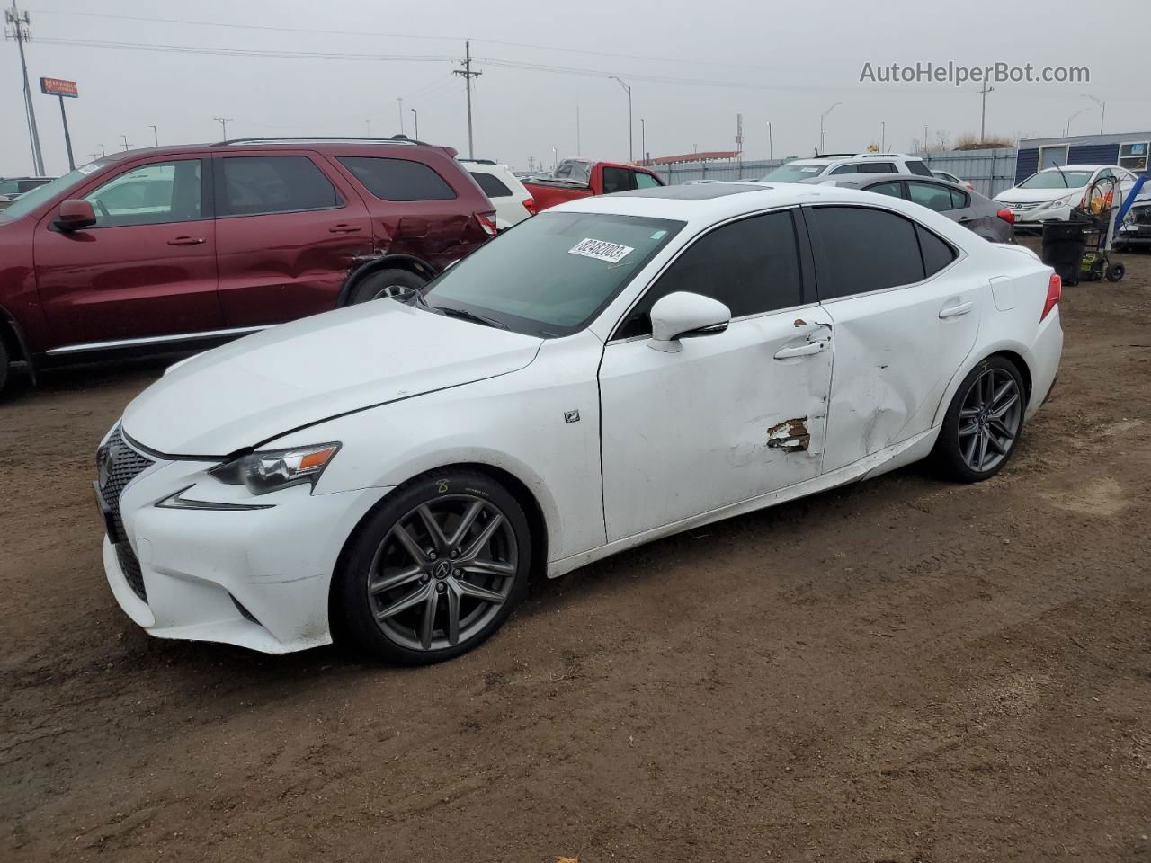 2016 Lexus Is 300 White vin: JTHCM1D20G5011613