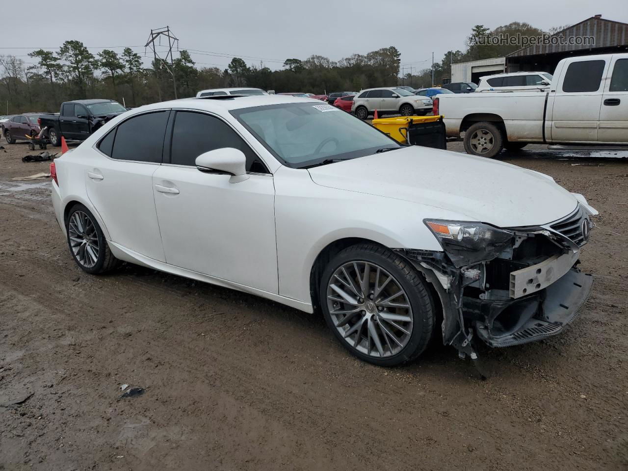 2016 Lexus Is 300 White vin: JTHCM1D24G5012148