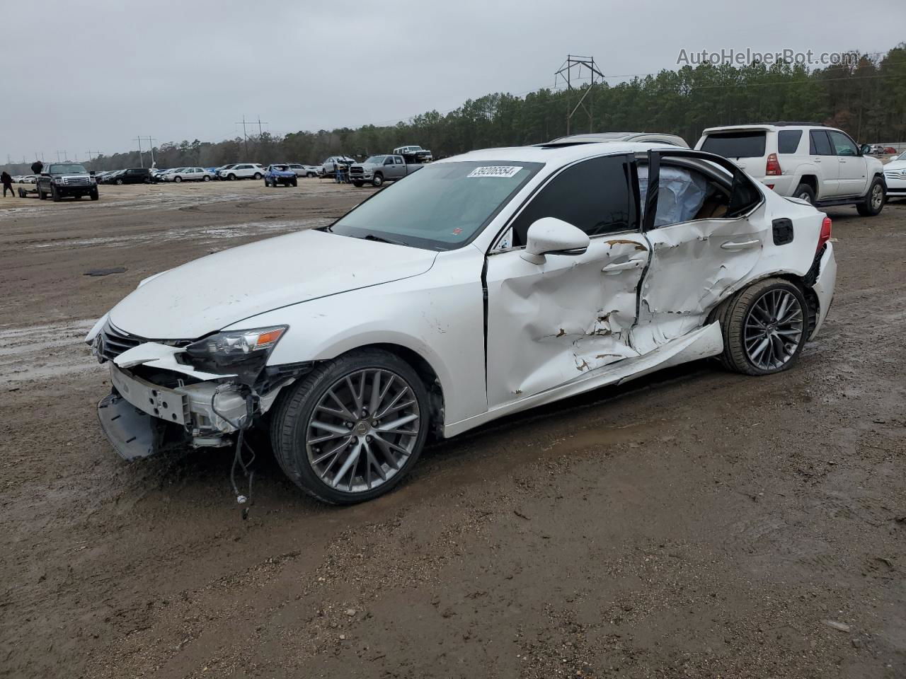 2016 Lexus Is 300 White vin: JTHCM1D24G5012148