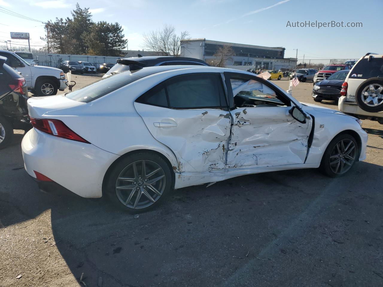 2016 Lexus Is 300 White vin: JTHCM1D26G5006254