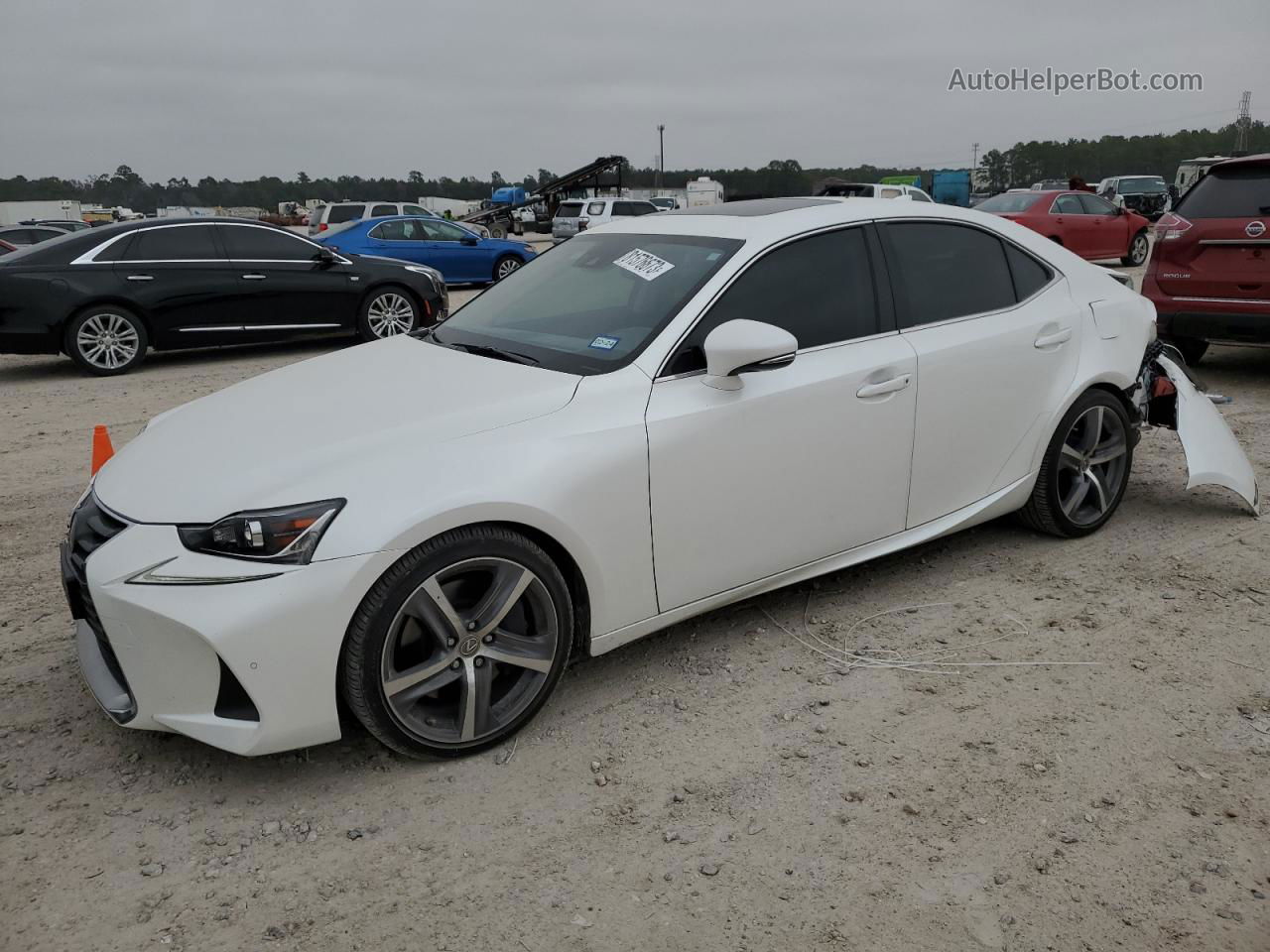 2020 Lexus Is 300 Premium White vin: JTHDA1D24L5106618