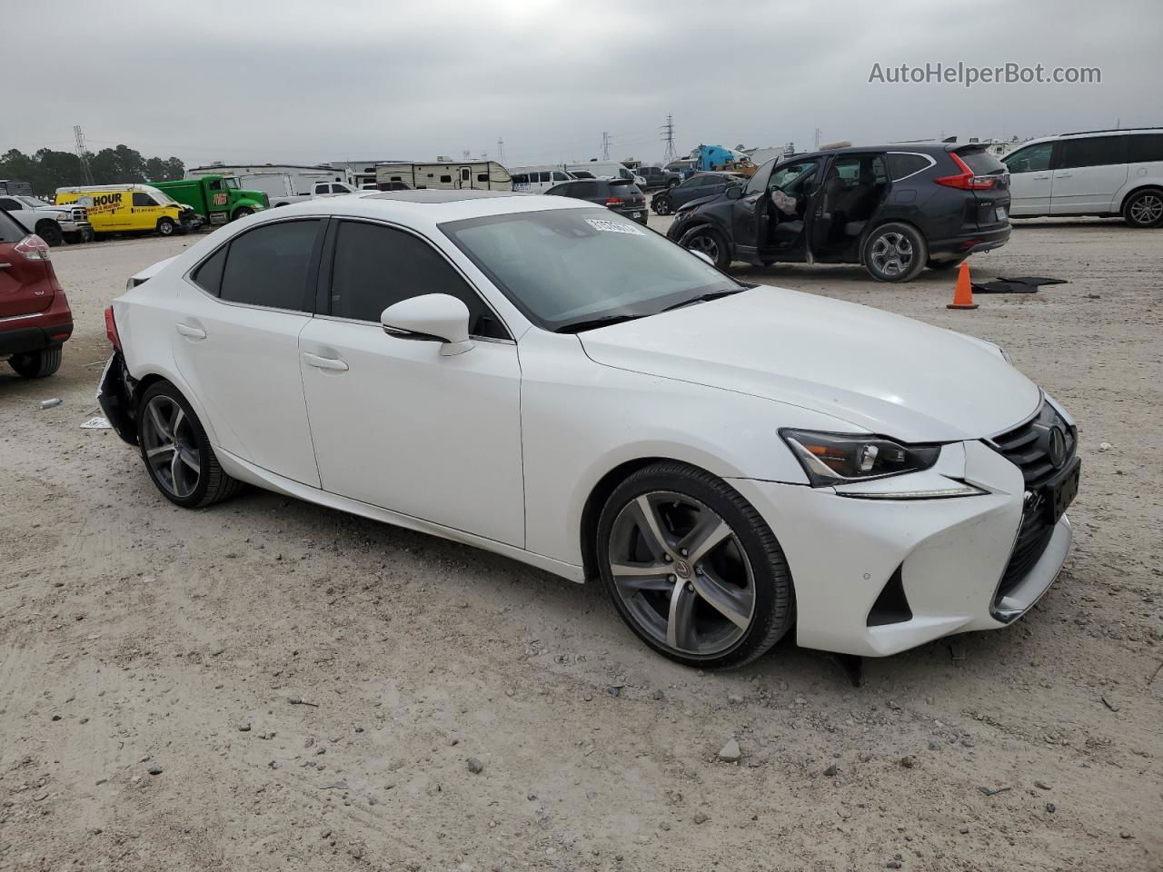 2020 Lexus Is 300 Premium White vin: JTHDA1D24L5106618