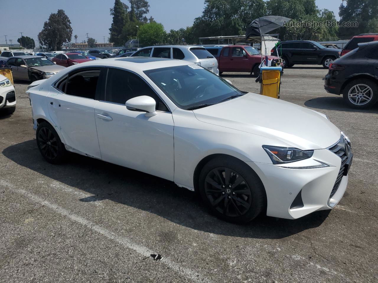 2020 Lexus Is 300 Premium White vin: JTHDA1D26L5107320