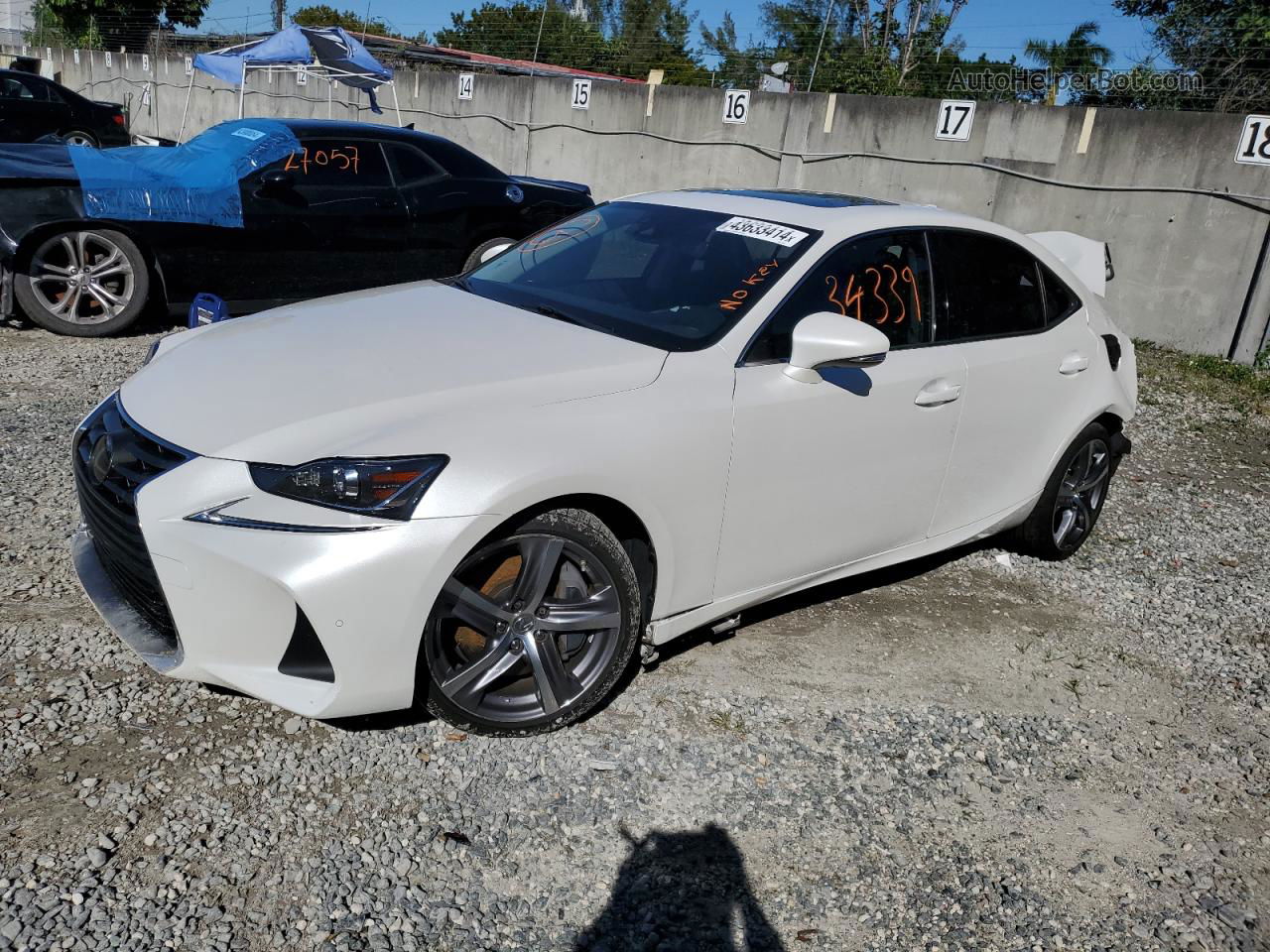 2020 Lexus Is 300 Premium White vin: JTHDA1D27L5101011