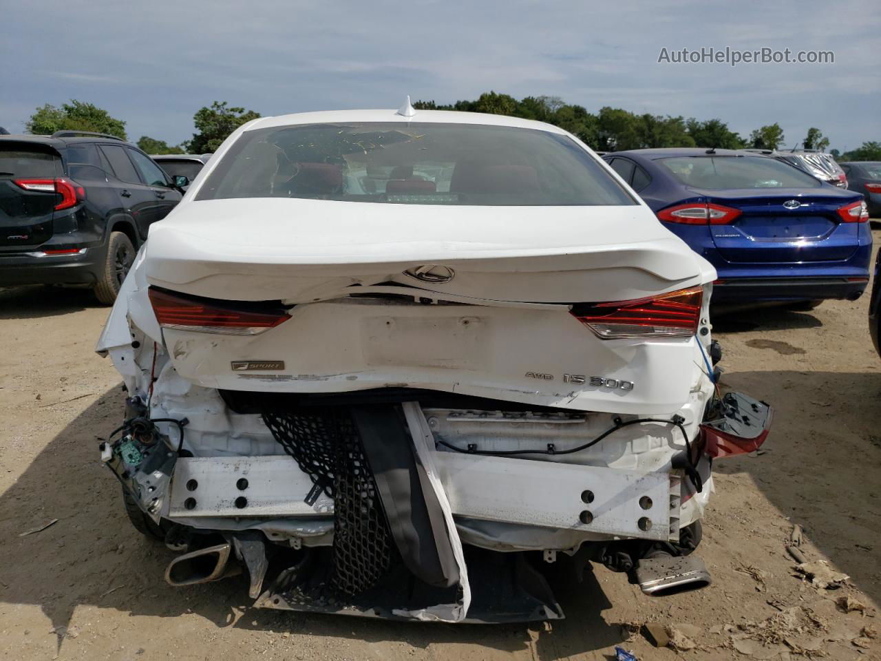 2020 Lexus Is 300 F-sport White vin: JTHG81F24L5042814