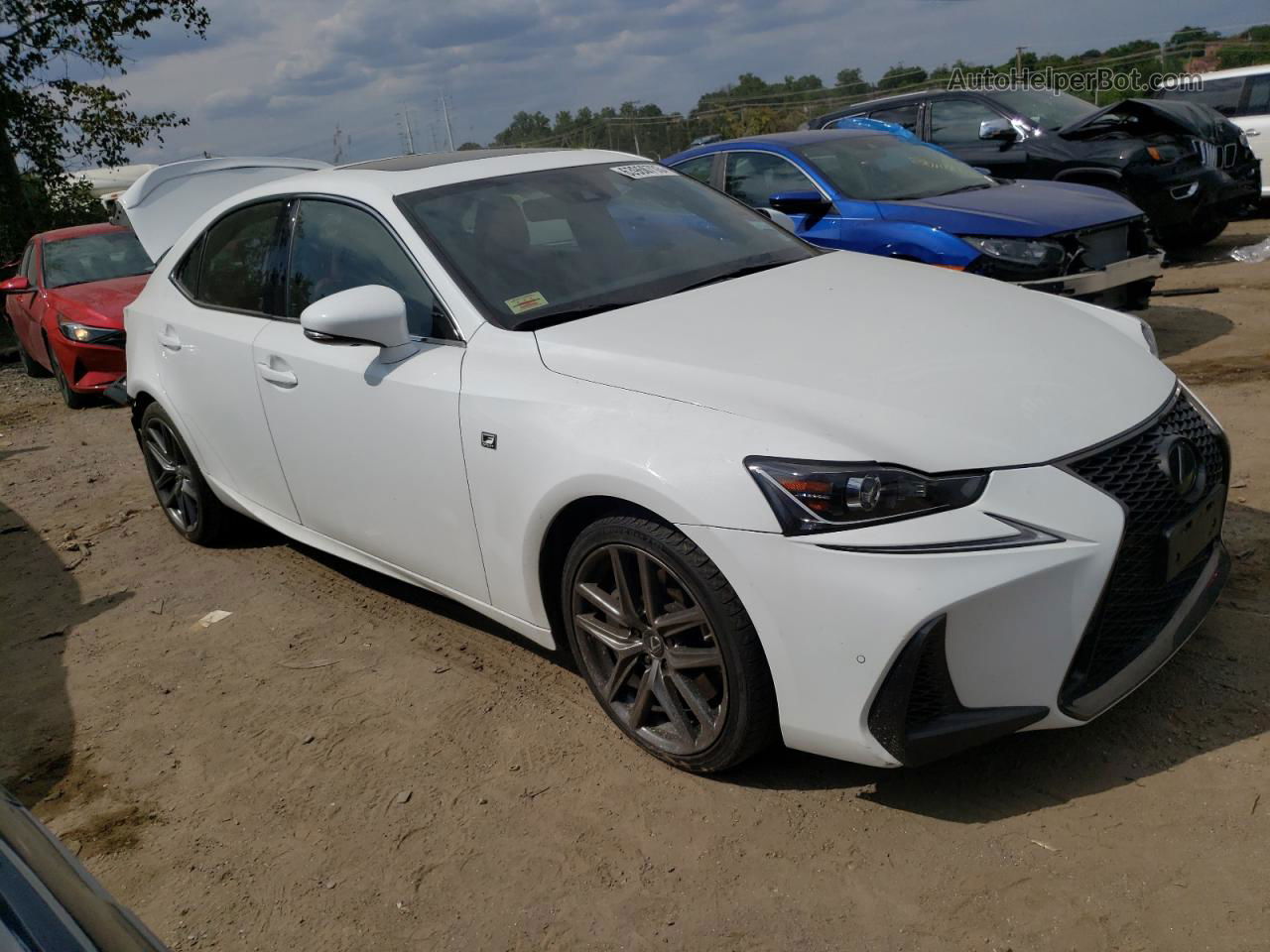 2020 Lexus Is 300 F-sport White vin: JTHG81F24L5042814